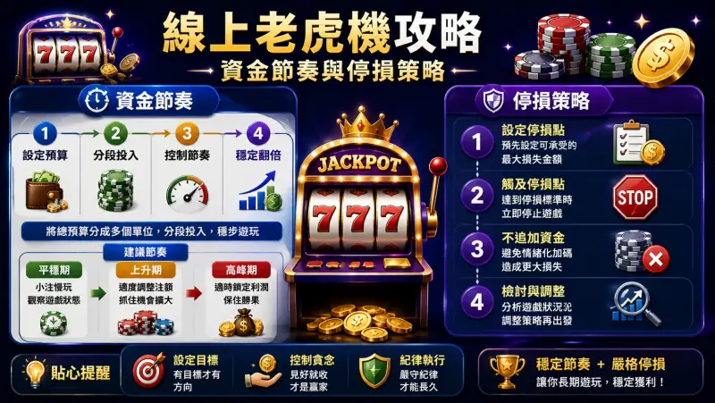 線上老虎機攻略：資金節奏與停損策略